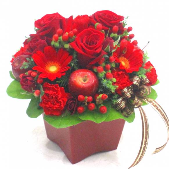 《Flower arrangement》Red Marble 