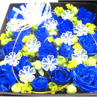 《Box Flower》Premium Blue