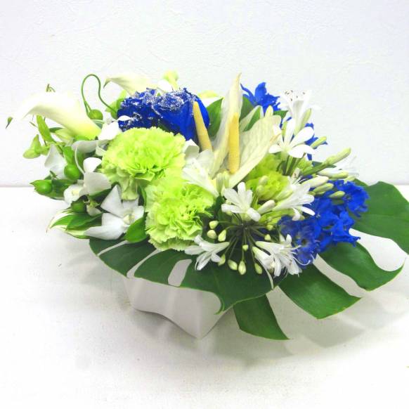 《Flower arrangement》Lush Blue