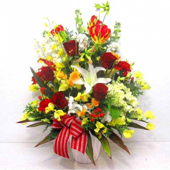 《Flower arrangement》Warm red 