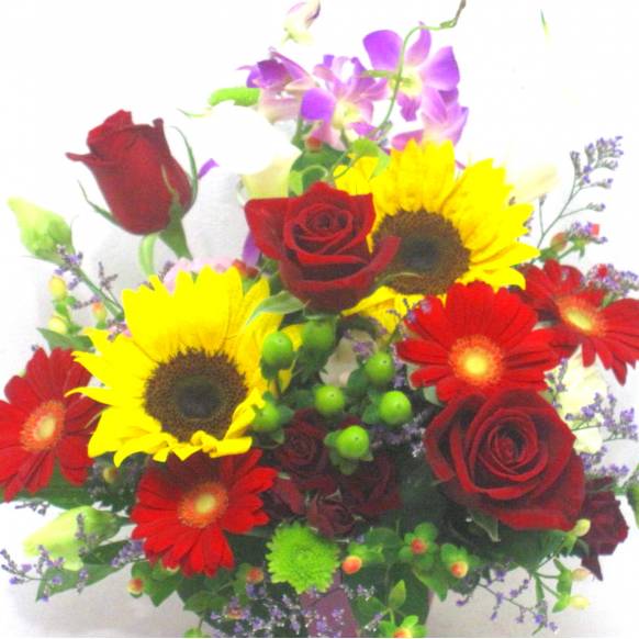 《Flower arrangement》A restless Sunflower