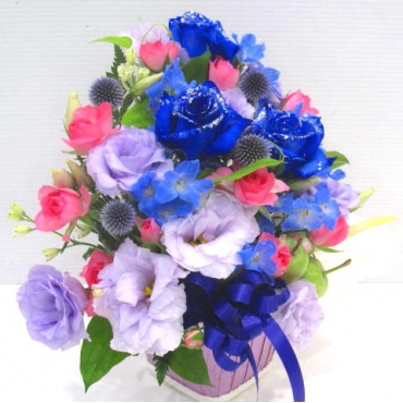《Flower arrangement》Kira Kira Blue Purple