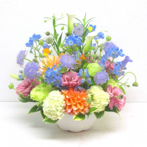 花キューピット加盟店 店舗名：花樹園
フラワーギフト商品番号：902010
商品名：《Flower arrangement》Pastercolors