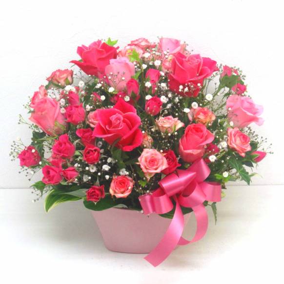 《Flower arrangement》Happy Pink Rose