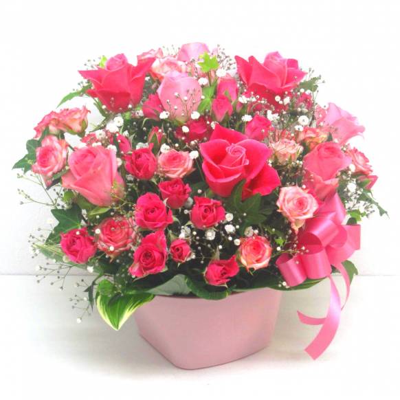 《Flower arrangement》Happy Pink Rose