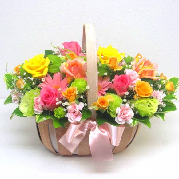 《Flower arrangement》Rose Field Basket