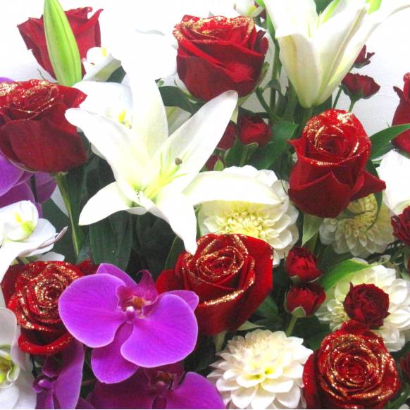 《Flower arrangement》Premium Glitter Rose