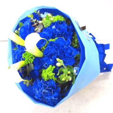 花キューピット加盟店 店舗名：花樹園
フラワーギフト商品番号：902093
商品名：《Bouquet》Blue Perfume
