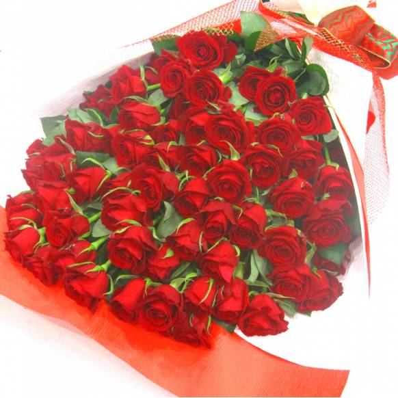 花キューピット加盟店 店舗名：花樹園
フラワーギフト商品番号：902110
商品名：《Bouquet》Premium Red Rose 70
