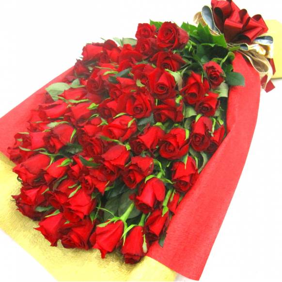 花キューピット加盟店 店舗名：花樹園
フラワーギフト商品番号：902111
商品名：《Bouquet》Premium Red Rose 60