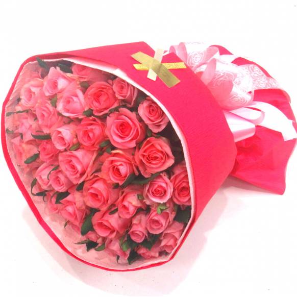 《Bouquet》Premium Pink Rose 40
