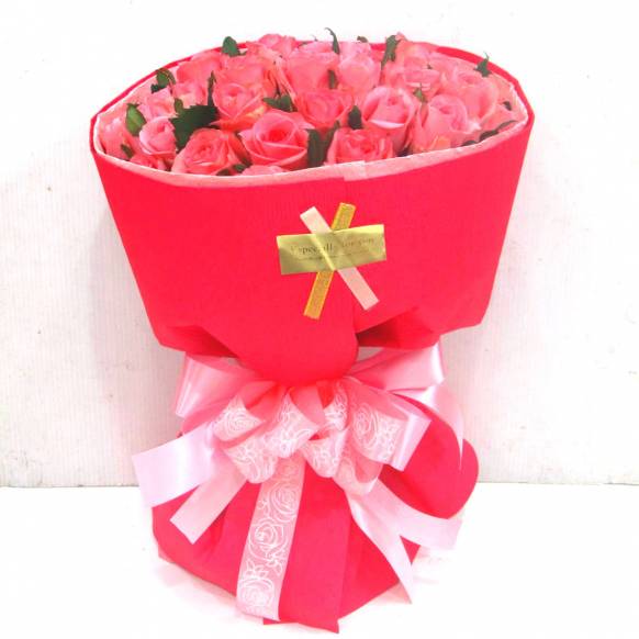 《Bouquet》Premium Pink Rose 40