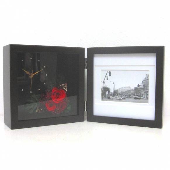 《Preserved Flower》Picture Clock Frame(Red) 