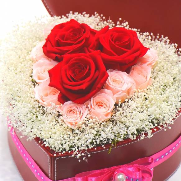 《Preserved Flower》Lovers Heart Box