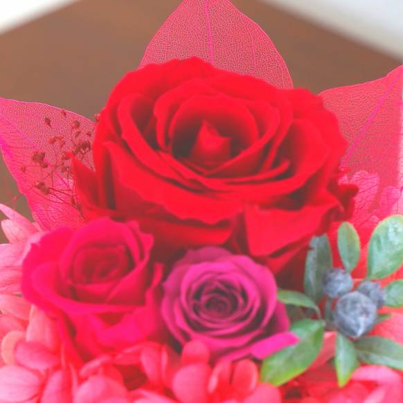《Preserved Flower》Round  Red
