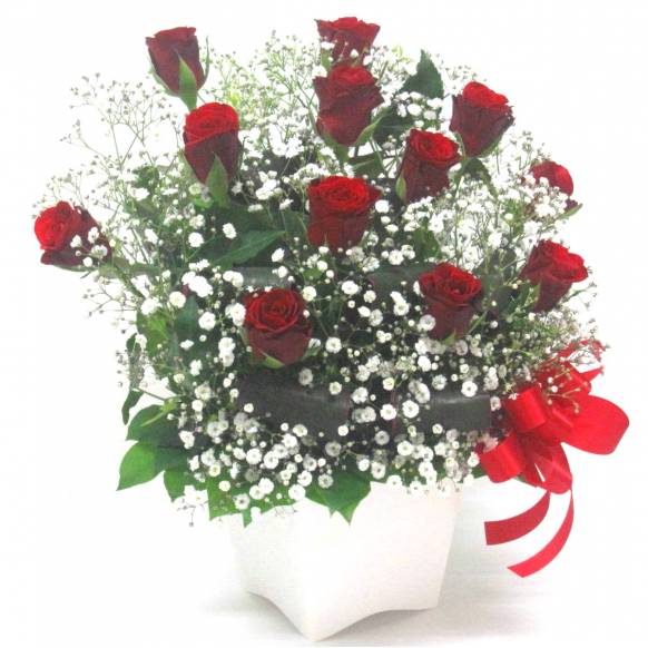 《Flower arrangement》Red Rose 12 Premium