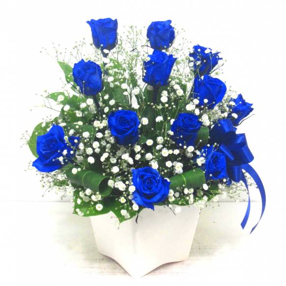 《Flower arrangement》Blue Rose 12 Premium