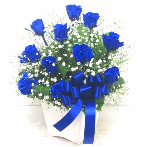 《Flower arrangement》Blue Rose 12 Premium