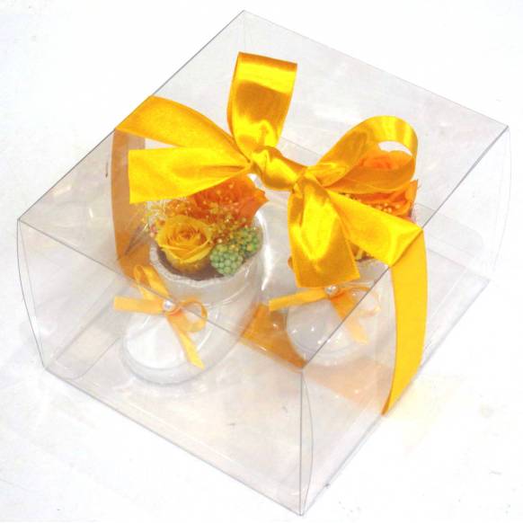《Preserved Flower》Baby Shoes(Orange)