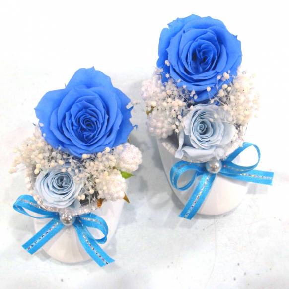 《Preserved Flower》Baby Shoes(Blue)