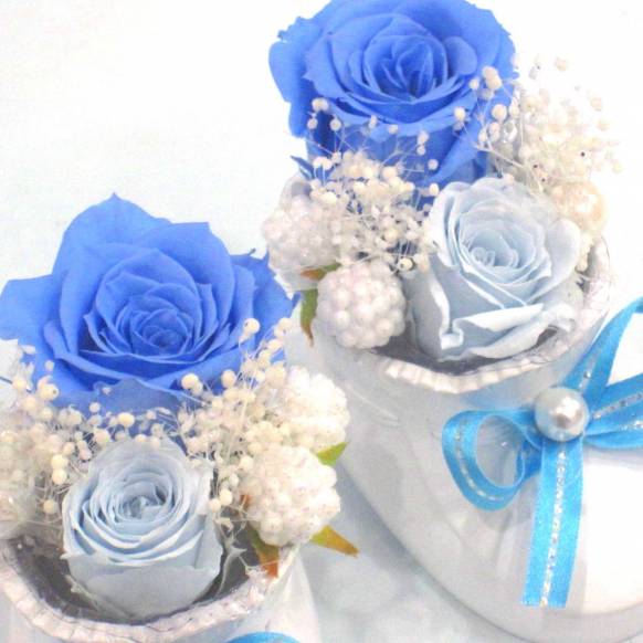 《Preserved Flower》Baby Shoes(Blue)