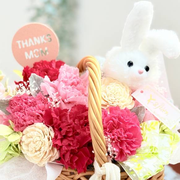 《Animal Preserved Flower》Rabbit Pink