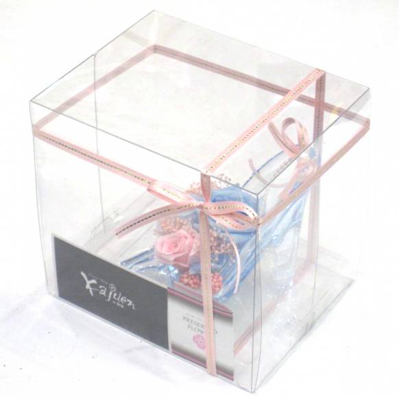 《Preserved Flower》Acrylic High heels Alice Blue