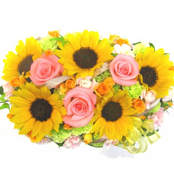 《Flower arrangement》Peach Sunflower