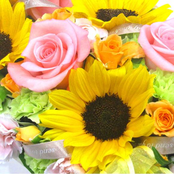 《Flower arrangement》Peach Sunflower