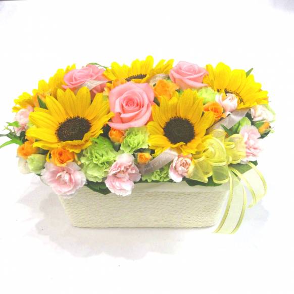 《Flower arrangement》Peach Sunflower