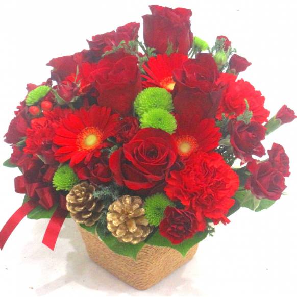 《Flower arrangement》Christmas Red
