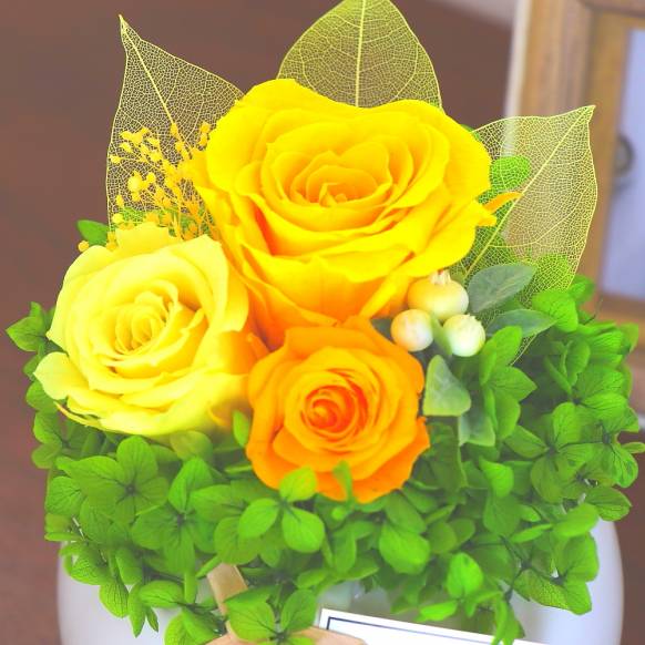 《Preserved Flower》Round  Yellow