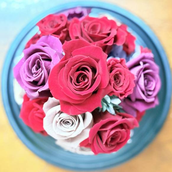 《Preserved Flower》Special Dome Luxury Roze